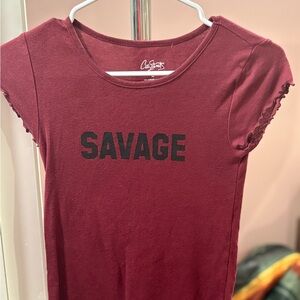 City Streets Burgundy Savage Tee